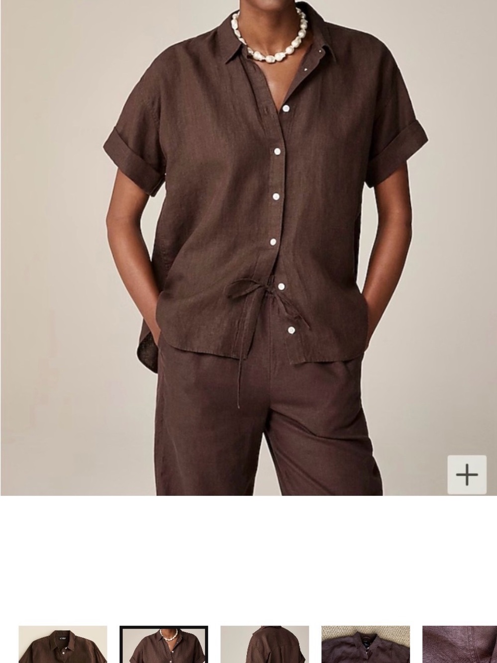 NWT J Crew Irish Linen Small - Picture 2 of 5
